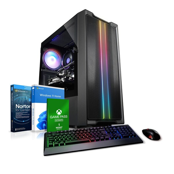 Bild 1 von Gaming PC Raptor 12 Intel Core i5-12400F, 32GB RAM, NVIDIA RTX 3060, 2TB SSD, Windows 11