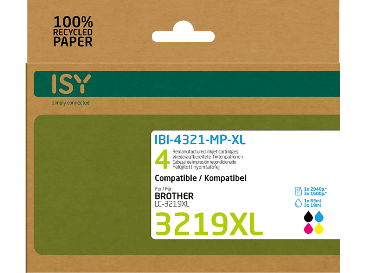 Bild 1 von ISY IBI-4321-MP-XL Tintenpatrone Mehrfarbig