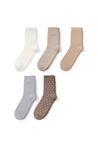 C&A Multipack 5er-Socken, Beige, Größe: 35-38