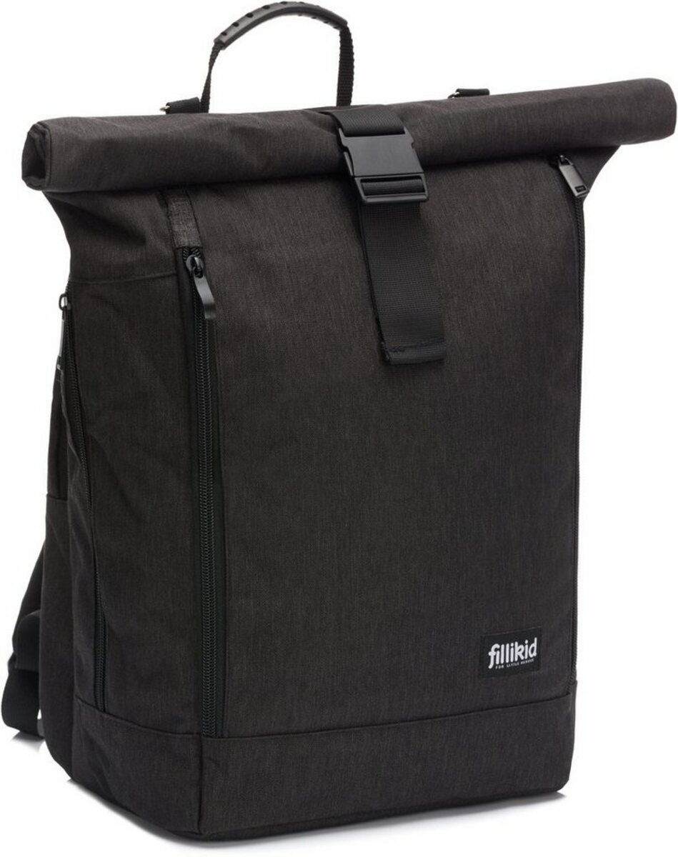 Bild 1 von Fillikid Wickelrucksack Dublin, schwarz, mit Wickelauflage