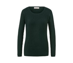 Zopfstrickpullover, grün