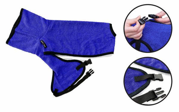 Bild 2 von Pisi & Bili Hundebademantel 100% Baumwolle Hundebademantel, Wintermäntel, zum Trocknen