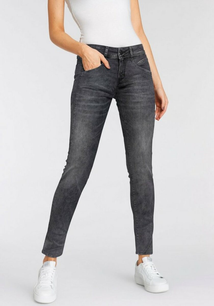 Bild 1 von Herrlicher Slim-fit-Jeans GINA RECYCLED DENIM mit seitlichem Keileinsatz