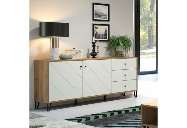 Bild 1 von trendteam Sideboard Touch, Fräsungen in Rautenoptik