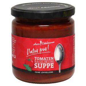 Herr Edelmann Tomaten Basilikum Suppe