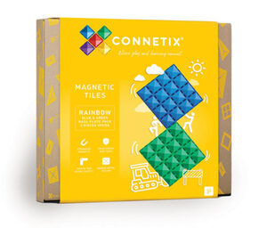 Connetix Magnetspielzeug Basisplatten, rainbow