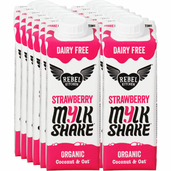 Bild 1 von Rebel Kitchen Mylk Shake Erdbeere, 12er Pack