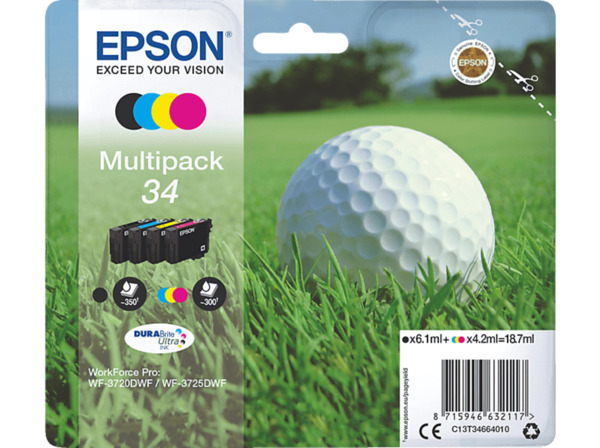Bild 1 von EPSON Original Tintenpatrone mehrfarbig (C13T34664010    )