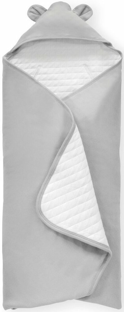 Bild 1 von Babydecke Baby Einschlagdecke, Snuggle N Dream grau, Hauck, mit Kapuze