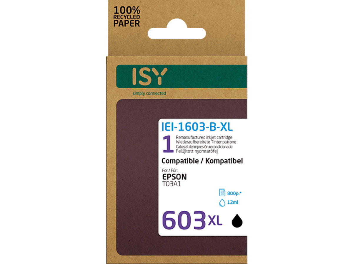 Bild 1 von ISY IEI-1603-B-XL Tintenpatrone Schwarz