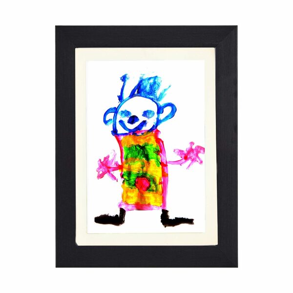 Bild 4 von Bada Bing Bilderrahmen zum Basteln für Kinderbilder Aufbewahren von Bildern und Kinderzeichnungen, für 150 Bilder (SCHWARZ), DIN A4, mit Magnetverschluss, Aufhängung für Horizontale u. Verti