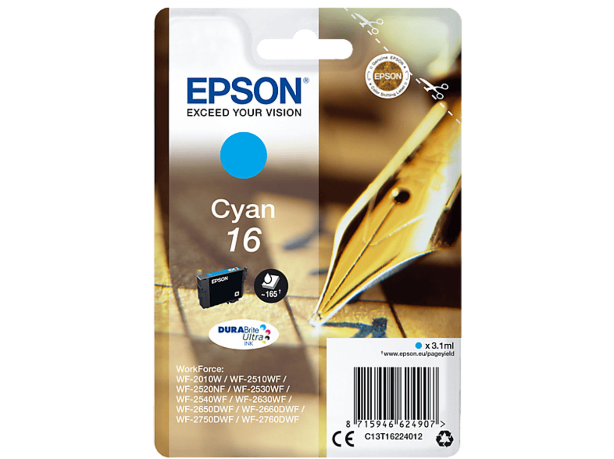 Bild 1 von EPSON Original Tintenpatrone Cyan (C13T16224012)