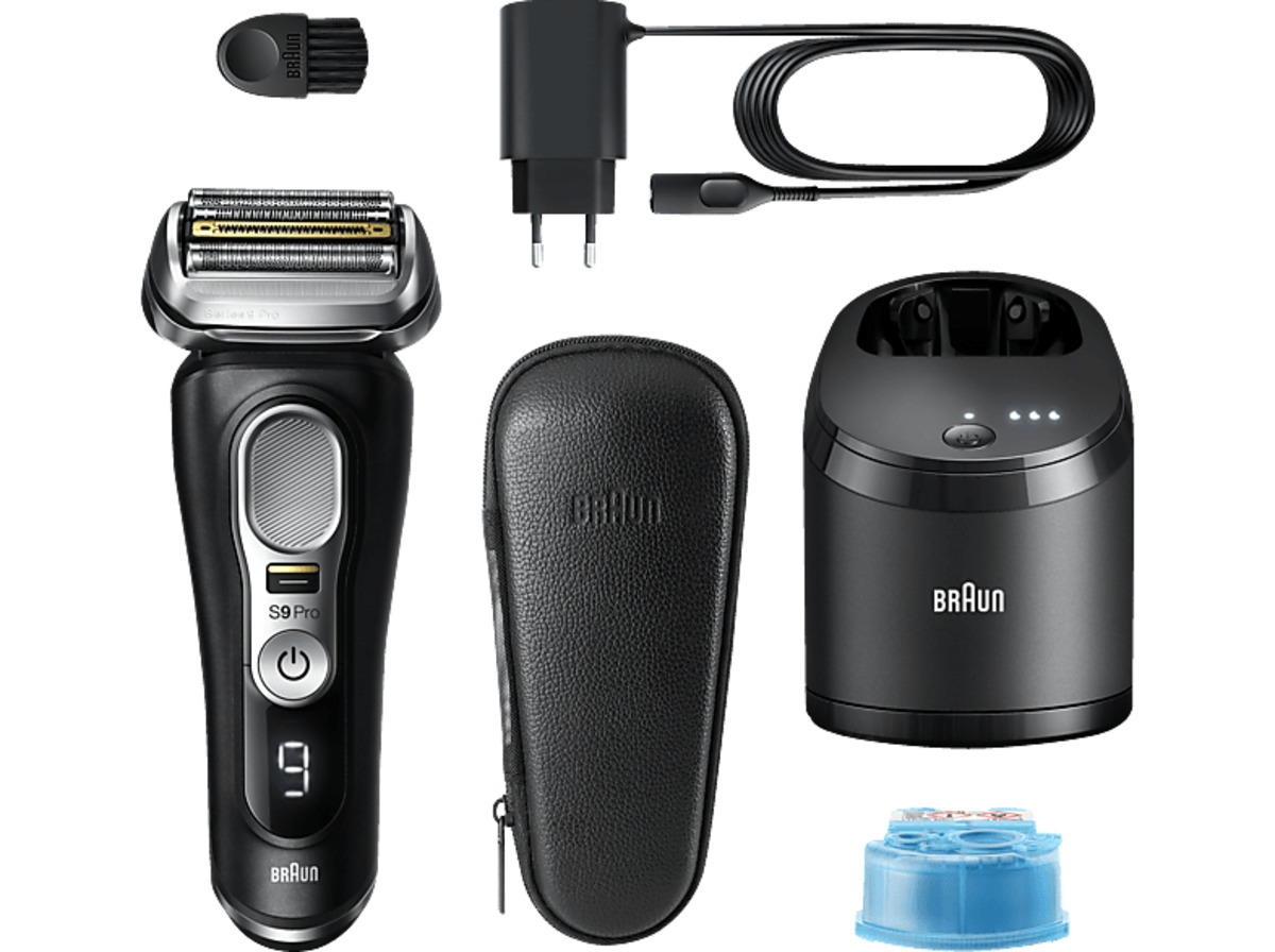 Bild 1 von BRAUN 9460 CC WET&DRY Rasierer Series 9 Schwarz (Active Quattro Head, Reinigungsstation: Ja, mit Ladefunktion)