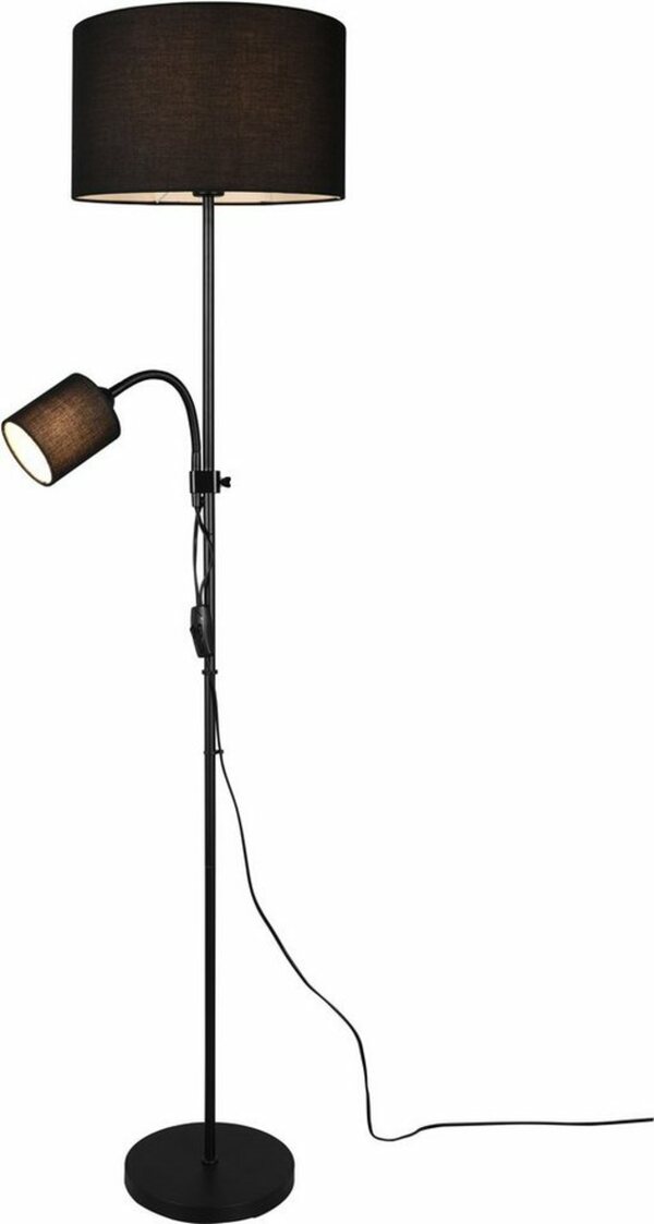 Bild 1 von TRIO Leuchten Stehlampe OWEN, Ein-/Ausschalter, ohne Leuchtmittel, Getrennt schaltbar, Lesearm flexibel, Höhe 160 cm