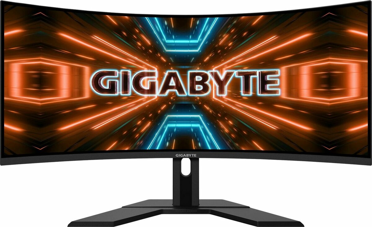 Bild 1 von Gigabyte G34WQC A Curved-Gaming-LED-Monitor (86 cm/34 ", 3440 x 1440 px, QHD, 1 ms Reaktionszeit, 144 Hz, VA LCD)