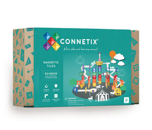 Connetix Magnetspielzeugset Kugelbahn, 92-teilig