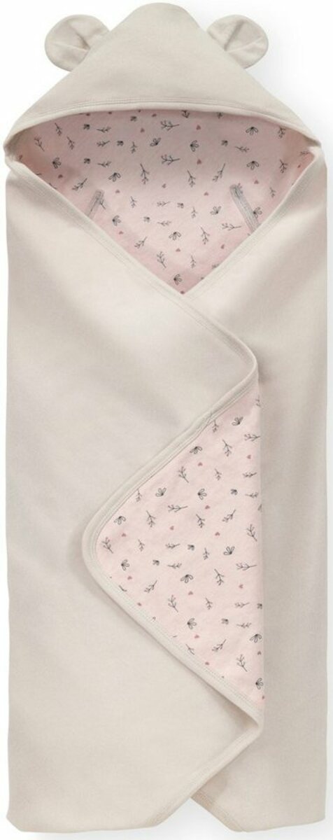 Bild 1 von Babydecke Baby Einschlagdecke, Snuggle N Dream beige bloom, Hauck, mit Kapuze