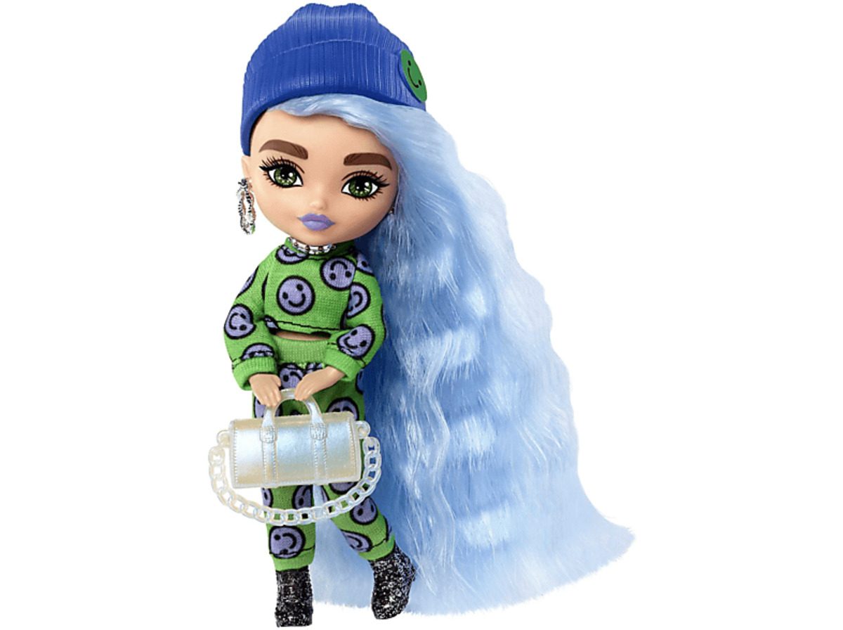 Bild 1 von BARBIE Extra Minis-Puppe #3 (ca. 14 cm) mit Moden, Accessoires und Puppenständer Spielzeugpuppe Mehrfarbig