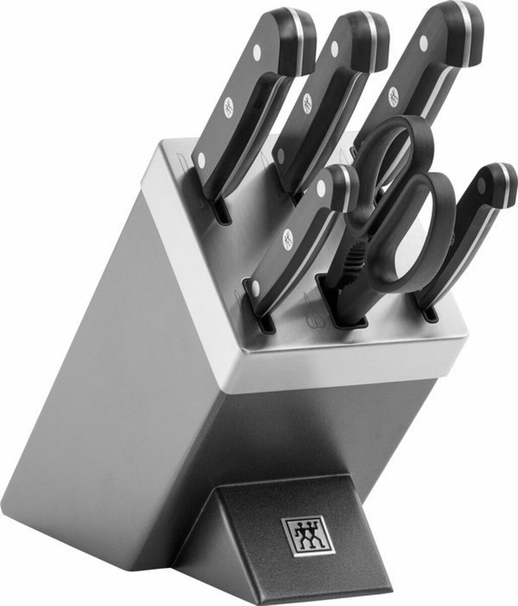 Bild 1 von Zwilling Messerblock Gourmet (7tlg), selbstschärfend, Grau
