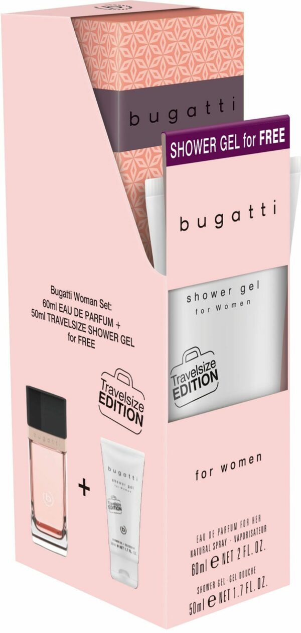 Bild 3 von bugatti Eau de Parfum bugatti Eleganza EdP 60 ml + (gratis) Duschgel 50 ml Bundle, 2-tlg.