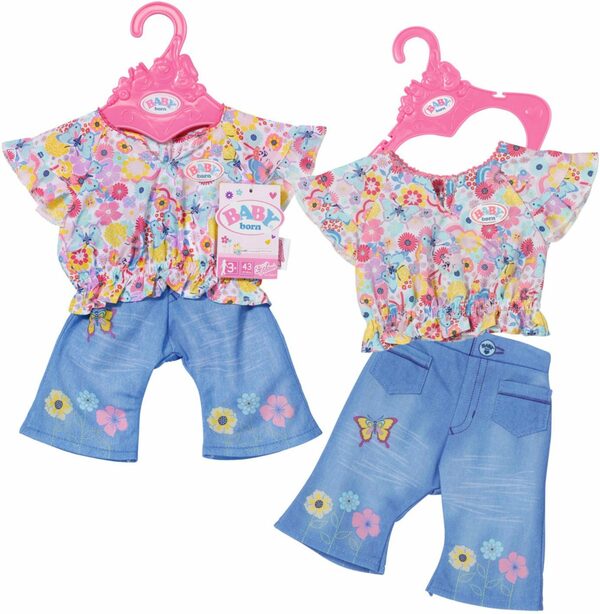 Bild 1 von Baby Born Puppenkleidung Trend Jeans, 43 cm, mit Kleiderbügel