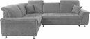 Bild 1 von DOMO collection Ecksofa Franzi, wahlweise mit Kopfteilverstellung (dann Breite: 275 cm), Grau