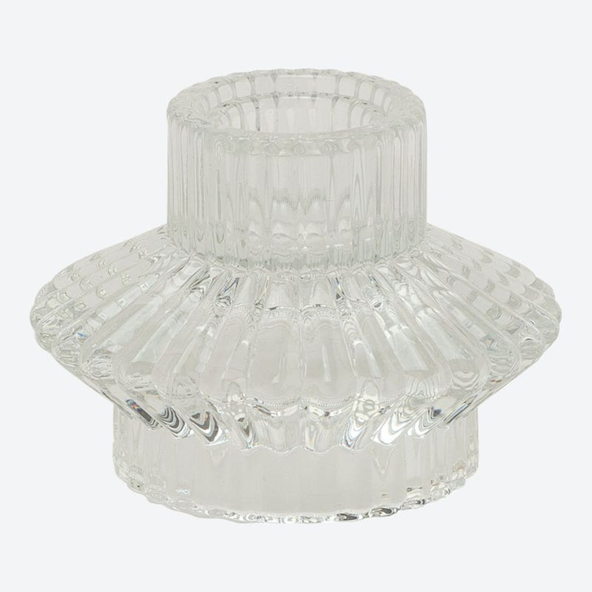 Bild 1 von 2-in-1-Kerzenhalter aus Glas, ca. 8x6cm