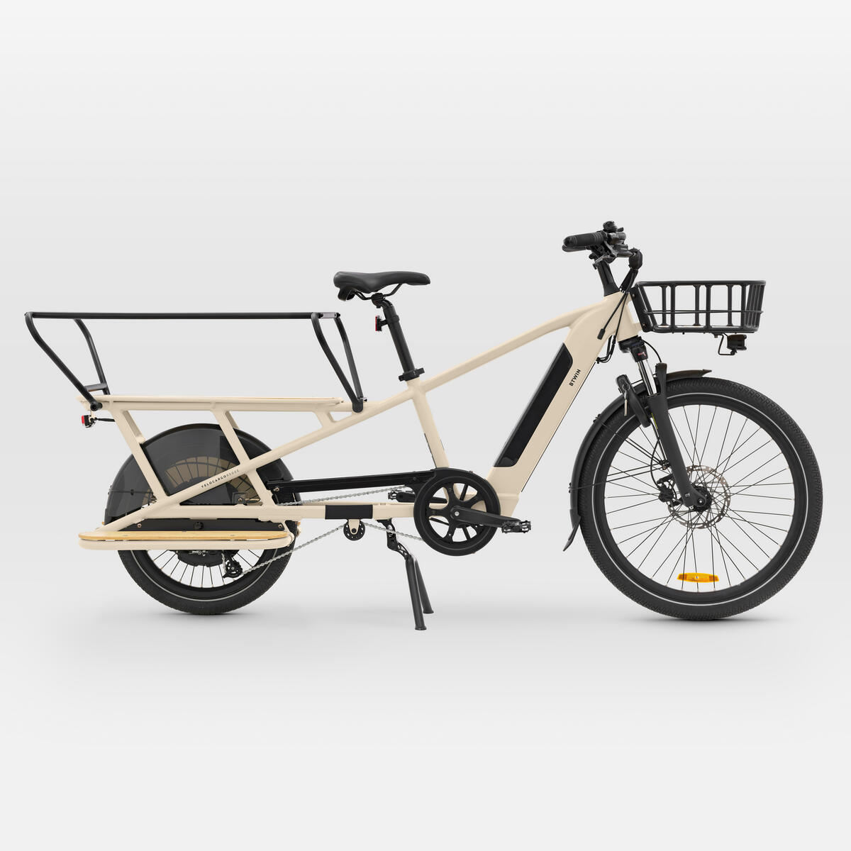 Bild 1 von E-Lastenfahrrad Cargobike R500E Longtail V2 beige EINHEITSFARBE