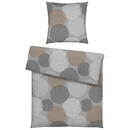 Bild 1 von Novel Bettwäsche Cerchi, Taupe, Textil, Abstraktes, 155 cm, pflegeleicht, atmungsaktiv, schadstoffgeprüft, Schlaftextilien, Bettwäsche, Bettwäsche