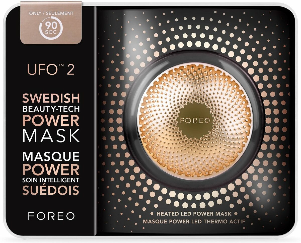 Bild 1 von FOREO Elektrische Gesichtsreinigungsbürste UFO™ 2, Power Maskenbehandlungs-Gerät für alle Hauttypen, Schwarz