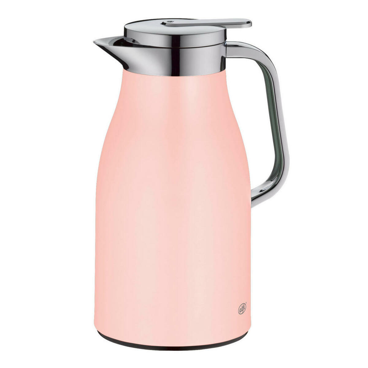 Bild 1 von Alfi Isolierkanne Skyline, Rosa, Metall, 1,0 L, doppelwandig, Ausgießer, lebensmittelecht, Glaskolben, abnehmbarer Deckel, Schraubverschluss, hält warm, kalt, schadstofffrei, Einhandbedienung, Kaff