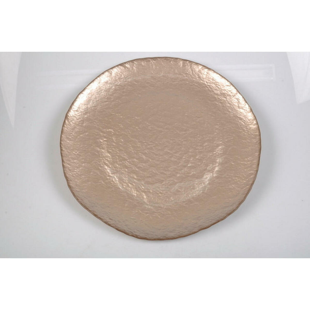 Bild 1 von Novel Platzteller Set 4-tlg., Braun, Glas, Uni, rund, Lfgb, handbemalt, Essen & Trinken, Geschirr, Teller, Platzteller