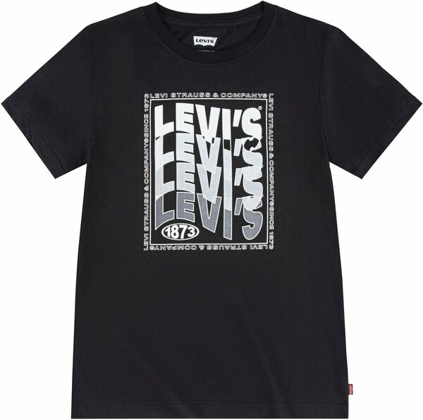 Bild 1 von Levi's® Kids Print-Shirt WAVY LOGO TEE SHIRT for BOYS, Schwarz