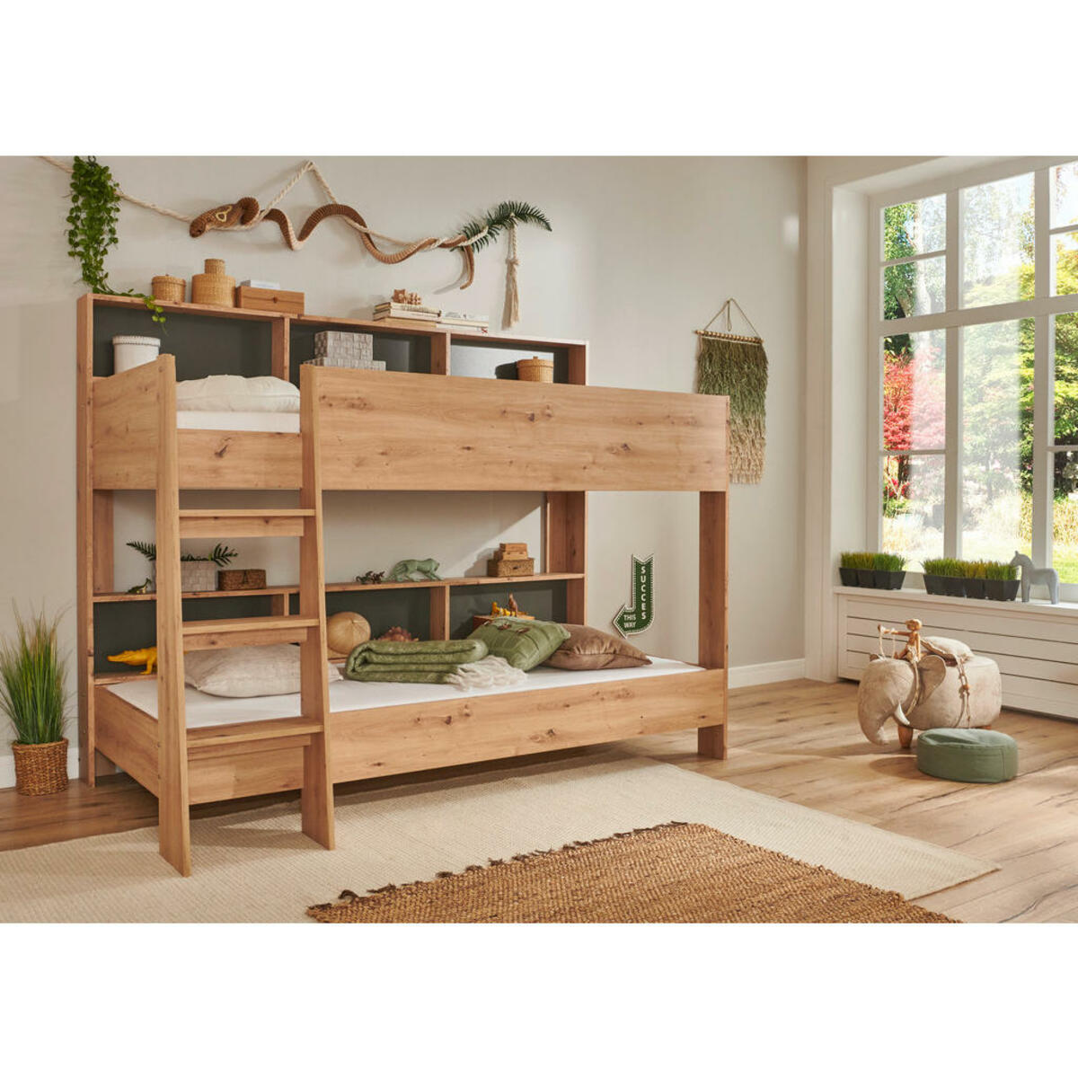 Bild 1 von Boxxx Etagenbett, Eiche Artisan, Holzwerkstoff, 90x200 cm, Etagenbetten