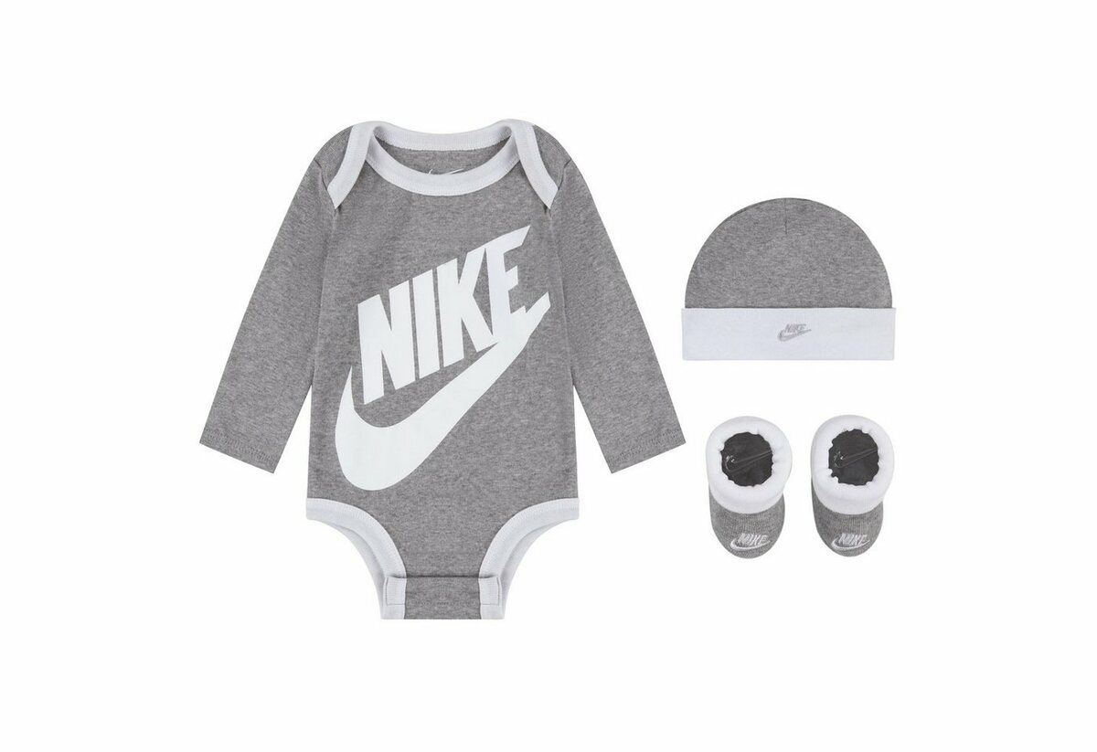 Bild 1 von Nike Sportswear Erstausstattungspaket FUTURA LOGO LS HAT / BODYSUIT / BOO (Set, 3-tlg)