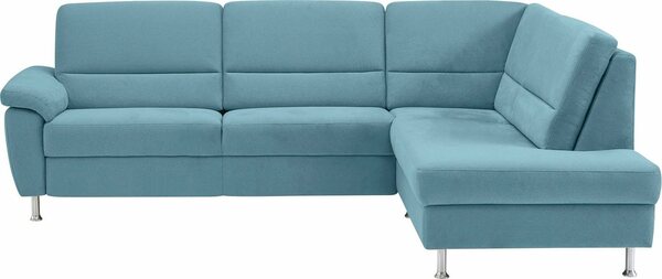 Bild 1 von CALIZZA INTERIORS Ecksofa Onyx, Ottomane links oder rechts, wahlweise mit Bettfunktion, Breite 257 cm, Blau