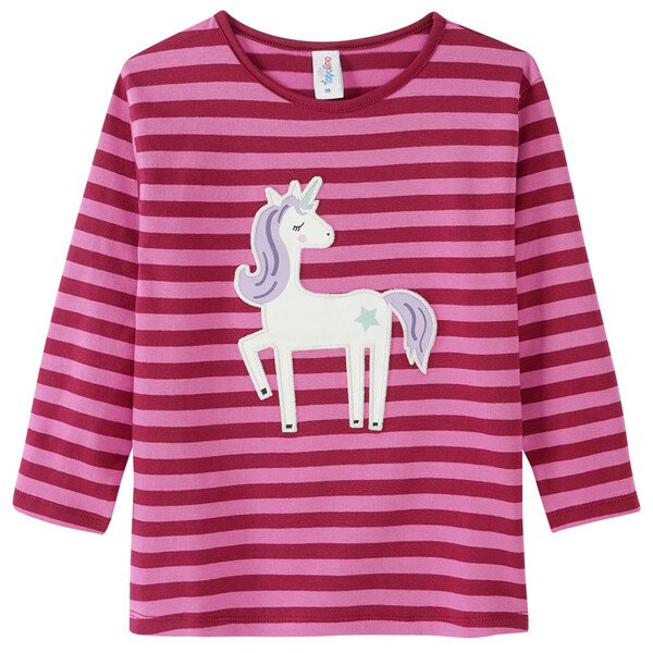 Bild 1 von Mädchen Langarmshirt mit Einhorn-Applikation