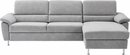 Bild 1 von CALIZZA INTERIORS Ecksofa Onyx, Recamiere links oder rechts, wahlweise mit Bettfunktion, Breite 270 cm, Grau|silberfarben