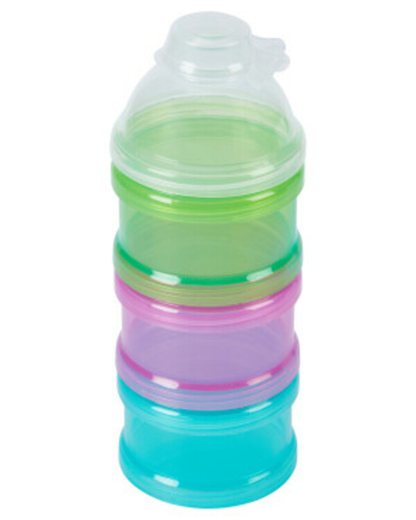 Milchpulver Portionierer Baby - 4 Fächer Mit Drehdeckel