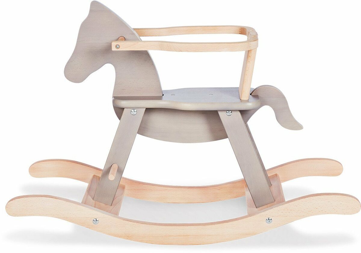 Bild 1 von Pinolino® Schaukelpferd Holzspielzeug, Pinolino, grau/natur, aus Holz, Made in Europe, Grau