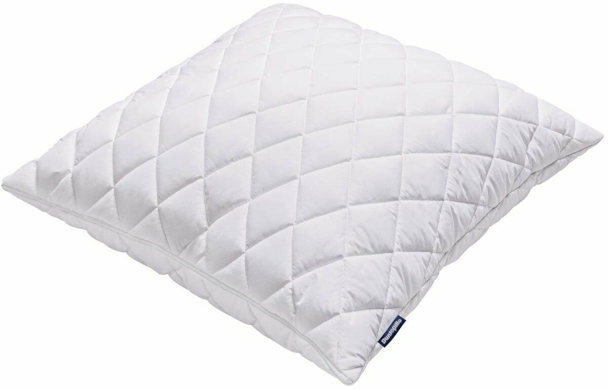 Bild 1 von Microfaserkissen Home 40x80 oder 80x80 cm, weich atmungsaktiv, pflegeleicht, Dunlopillo, Füllung: Polyester, Bezug: Polyester, ergonomisch, hypoallergen, strapazierfähig, hochwertige Qualität, Wei