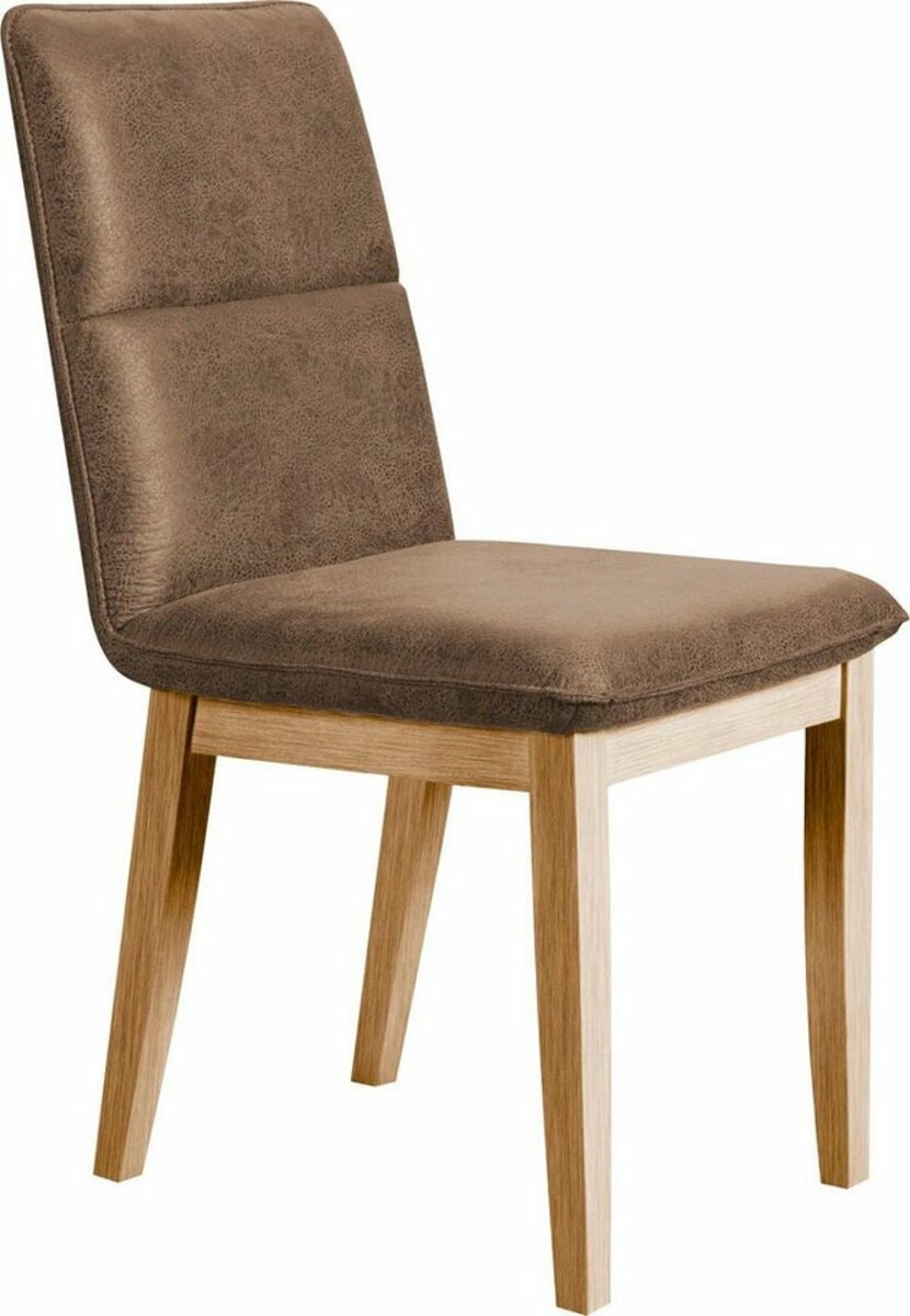 Bild 1 von Home affaire 4-Fußstuhl Beluna (Set), Gestell und Beine aus massiver Eiche, Braun