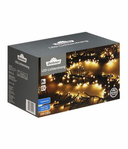 Dehner LED-Lichterkette LED Lichterkette, 500 LEDs, warmweiß, Länge 3.50 m, für Innenbereich und Außenbereich