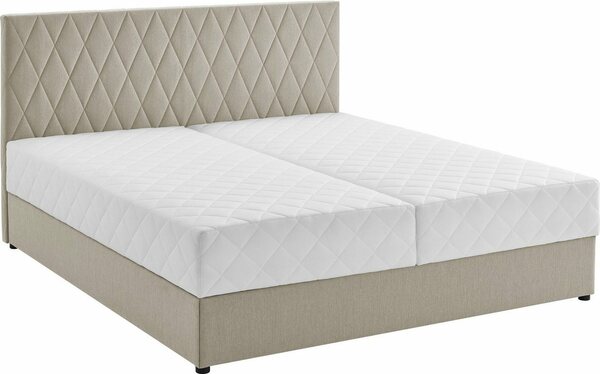 Bild 1 von ATLANTIC home collection Boxbett Benita, mit Taschen-Federkernmatratze und Bettkasten, Beige