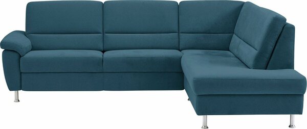 Bild 1 von CALIZZA INTERIORS Ecksofa Onyx, Ottomane links oder rechts, wahlweise mit Bettfunktion, Breite 257 cm, Blau