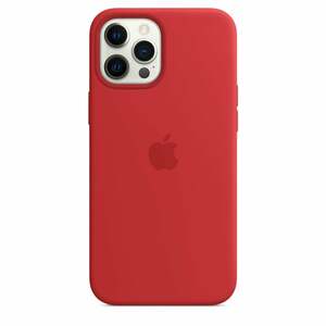 iPhone 12 Pro Max Silikon Case mit MagSafe - (PRODUCT)RED Handyhülle