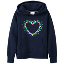 Bild 1 von Mädchen Hoodie mit buntem Konfetti-Herz DUNKELBLAU