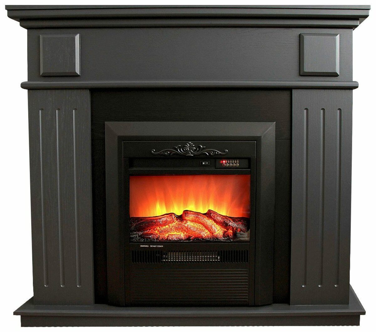 Bild 1 von Heathus Elektrokamin Kiel S, zuschaltbarer Heizlüfter 1750/2000W, inkl. Fernbedienung