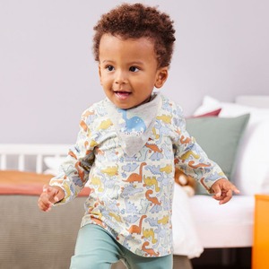 Baby-Jungen-Shirt mit Dino-Muster
