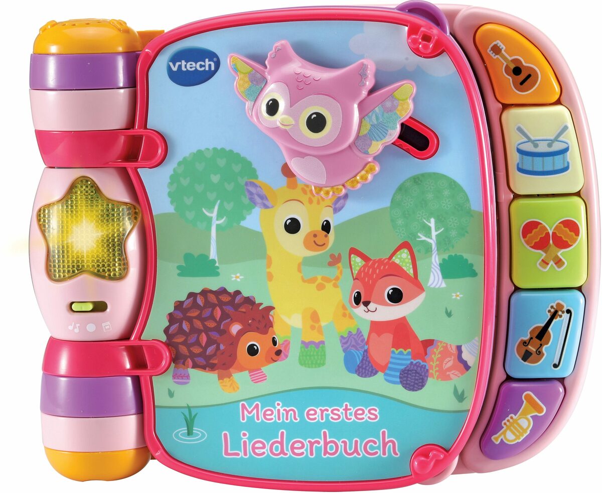 Bild 1 von Vtech® Buch VTechBaby, Mein erstes Liederbuch, rosa, mit Licht und Sound